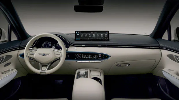 Genesis Electrified GV70 2022 white interior