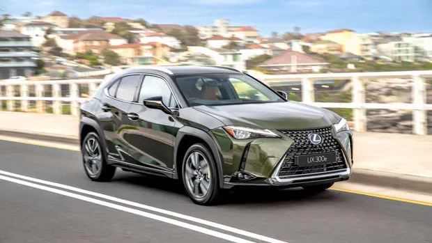 Lexus UX 300e 2022 Sports Luxury khaki metal front end