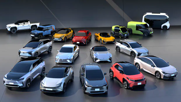 Toyota Lexus line-up all electric 2021
