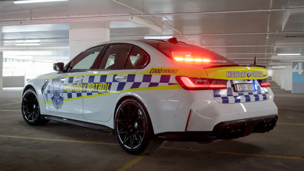 BMW M3 Comp 2021 rear 3/4