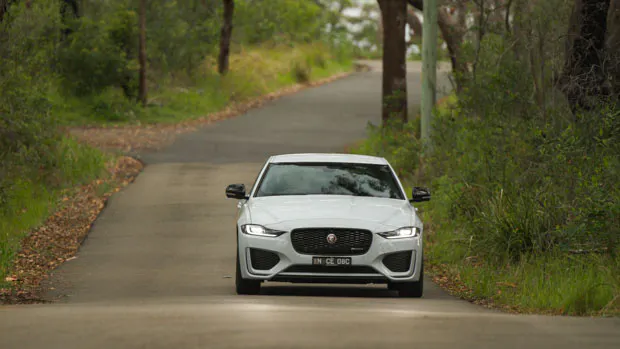 Jaguar XE P300 AWD Black 2022 front dynamic