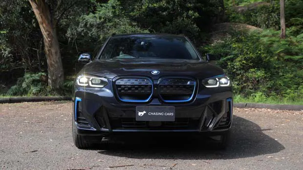 2022 BMW iX3 M Sport black exterior front static