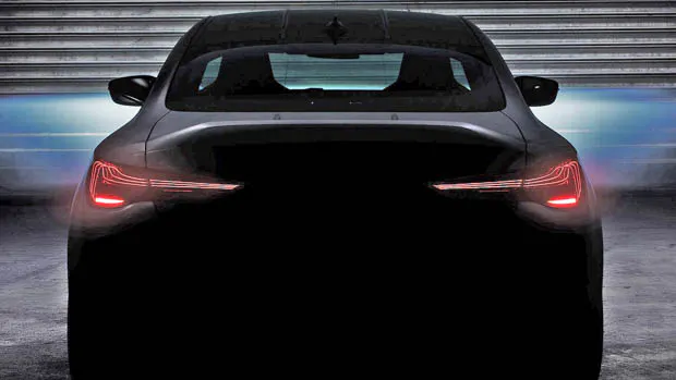 BMW M4 CSL teaser rear end view