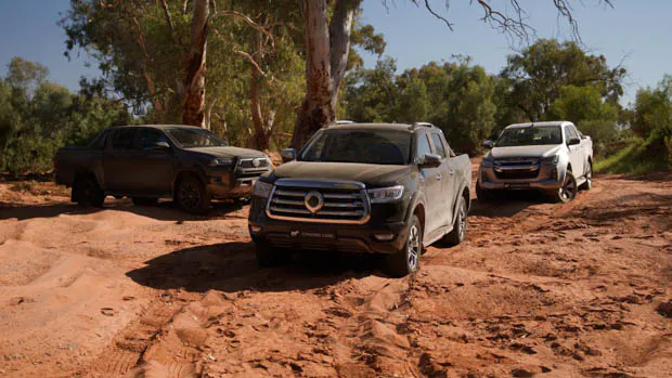 GWM Cannon ute with competitors