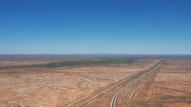 Outback scenery drone shot