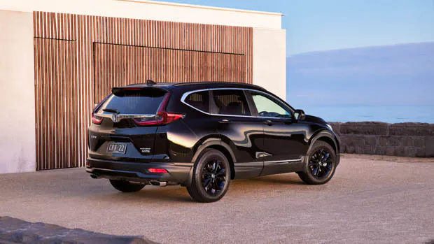 Honda CR-V Black Edition rear 3/4 view