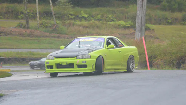 A weekend of wet-weather drifting at Raleigh International Raceway