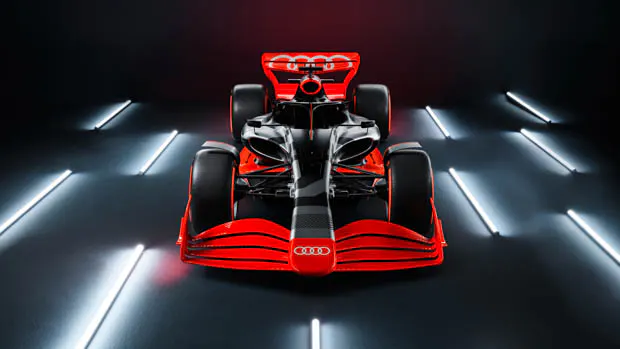 Audi Formula One 2026 front view with lights