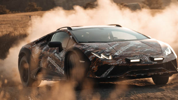 Lamborghini Sterrato: off-road Huracan-based supercar teased before unveiling later in 2022