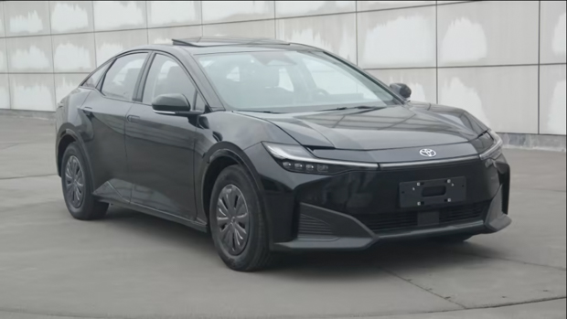 Toyota BZ3 2023: first pics of rear-drive 'electric Camry' leaked