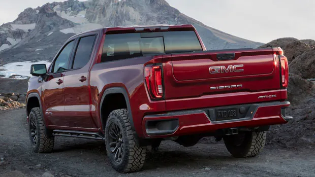 2022 GMC Sierra driving off-road