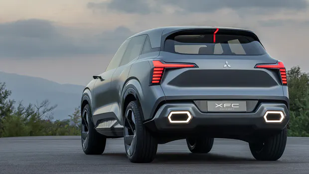Mitsubishi XFC concept rear 3/4
