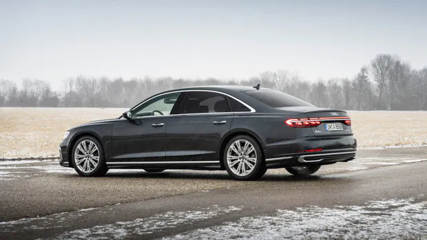 Audi A8 L 2023 rear 3/4