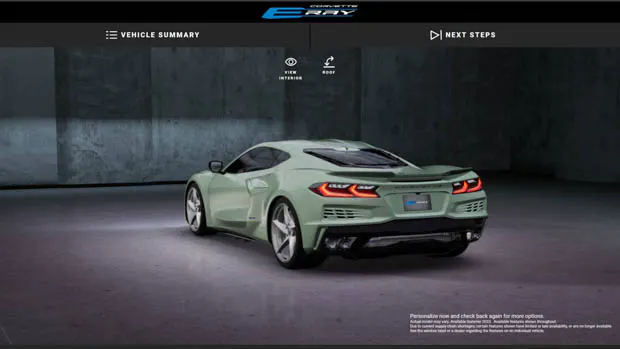 Chevrolet Corvette E-Ray 2024 configurator