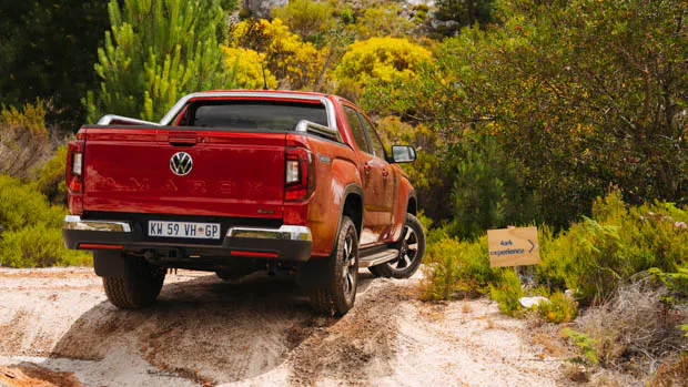 Volkswagen Amarok Style (Aus) 2023 rear 3/4 off road