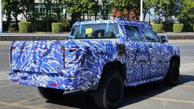 2023 BYD ute prototype rear 3/4