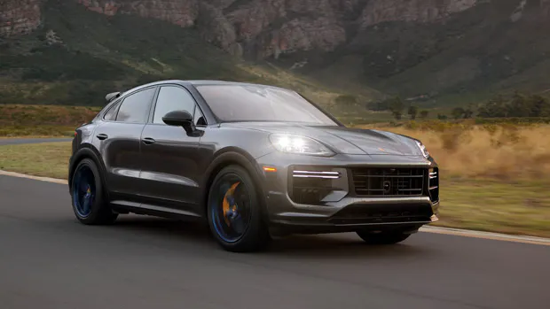 2024 Porsche Cayenne Turbo GT front driving