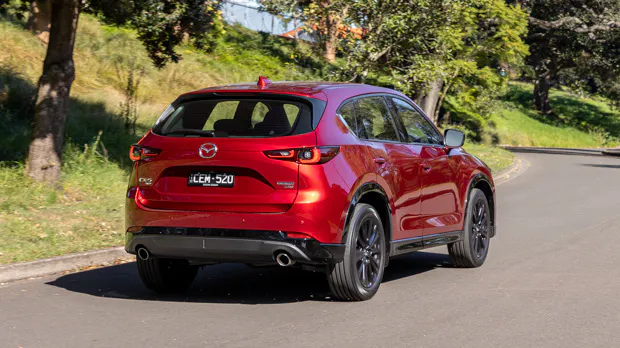 Mazda CX-5 GT SP Turbo 2023 driving rear