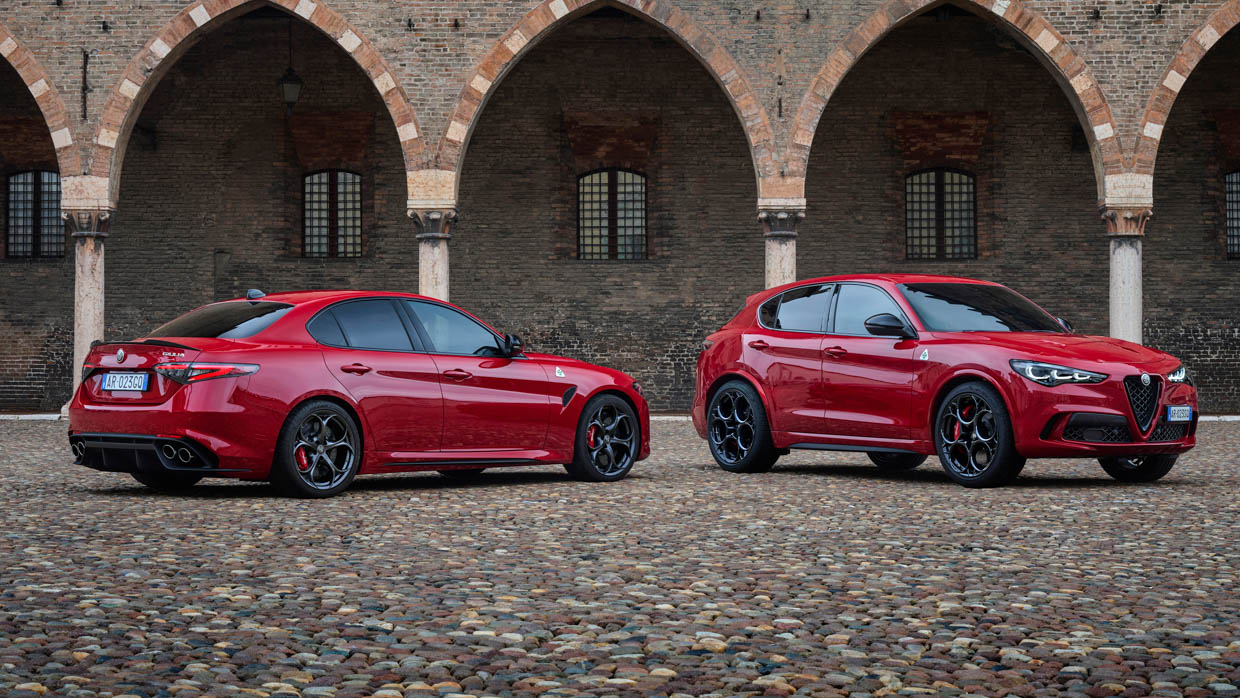 Updated Alfa Romeo Giulia and Stelvio QVs here in December