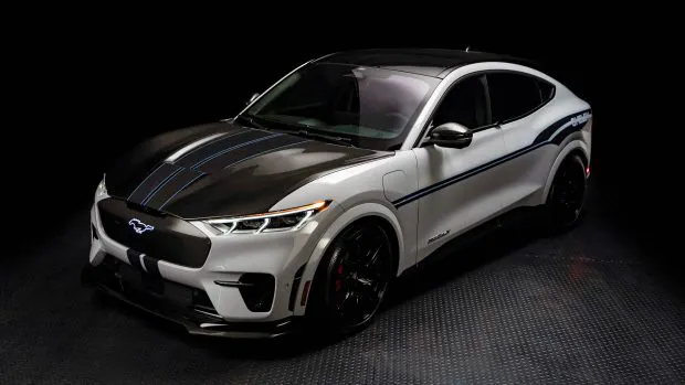 2023 Shelby Mach-E GT front 3/4 studio