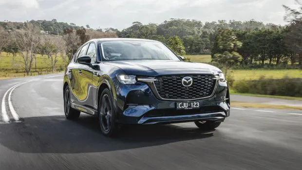 Mazda CX-60 P50E GT 2023 driving front