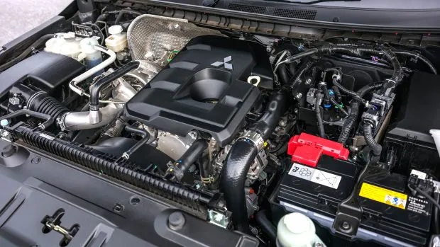 2024 Mitsubishi Triton engine bay close up