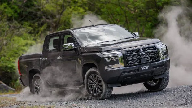 2024 Mitsubishi Triton high trim front angle dust shot
