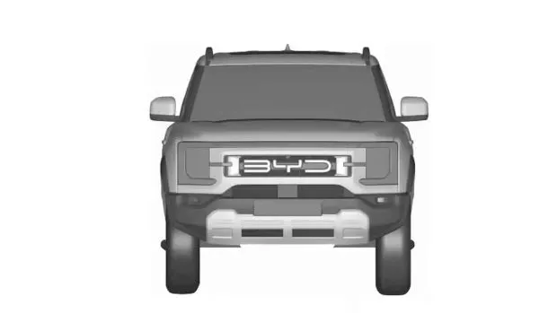 2024 BYD ute patent image front angle