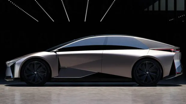 Lexus LF ZC electric BEV concept 2024 side angle