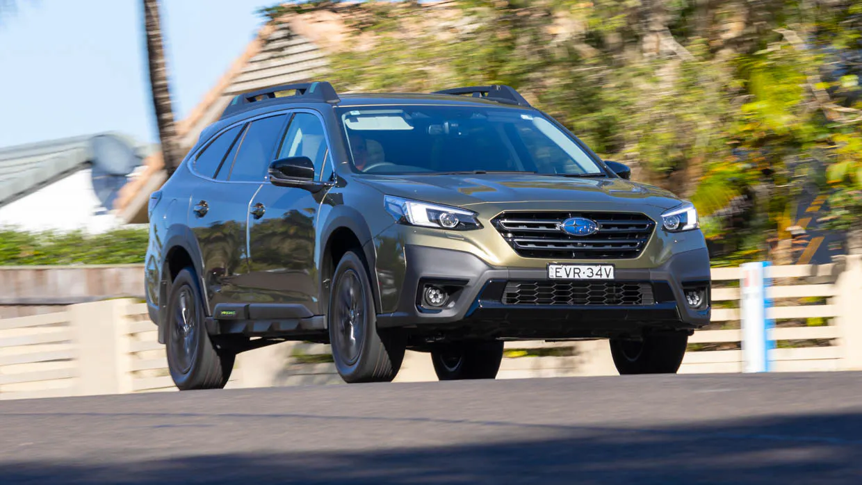 Subaru Outback Sport XT 2023 driving front