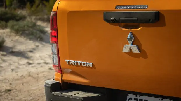 Mitsubishi Triton prototype 2024 rear close 2