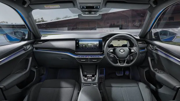 2024 Skoda Octavia Sportline interior wide angle