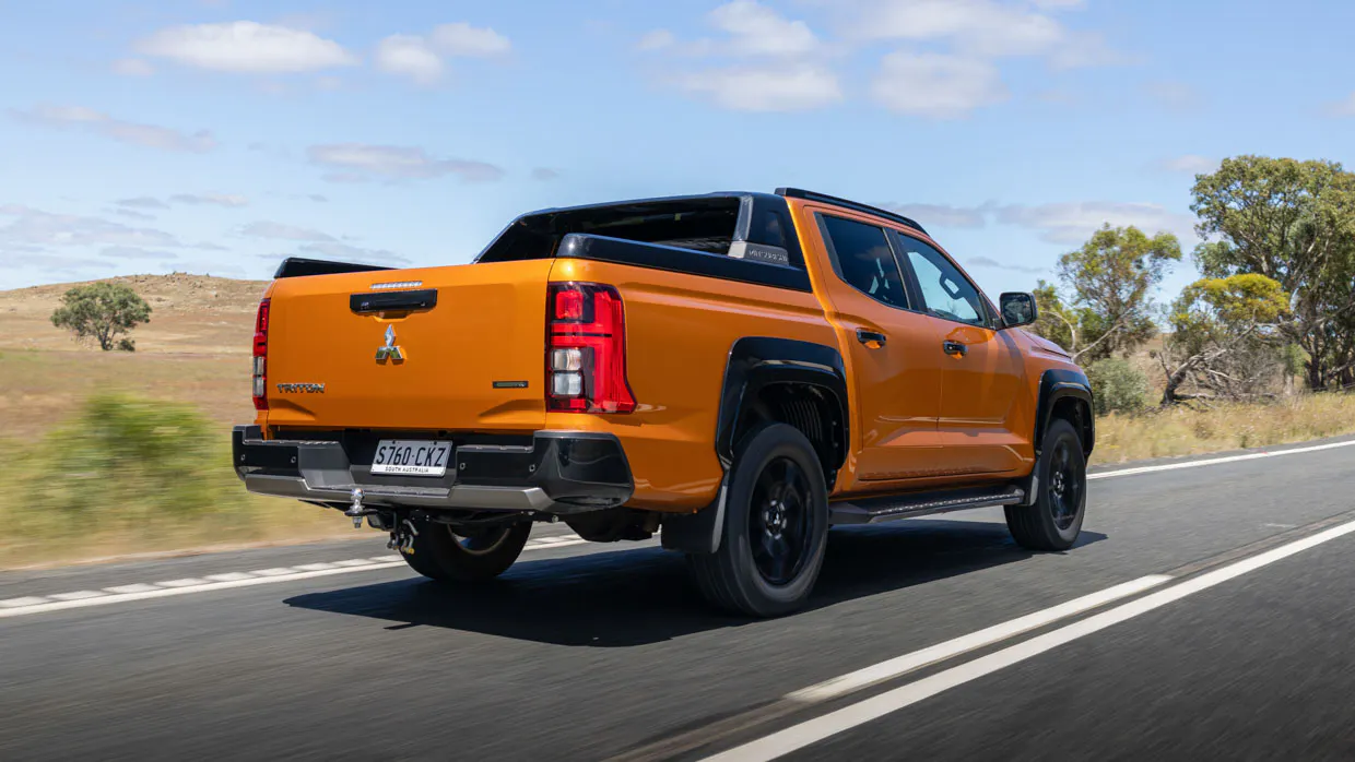 Mitsubishi Triton GSR 2024 driving rear