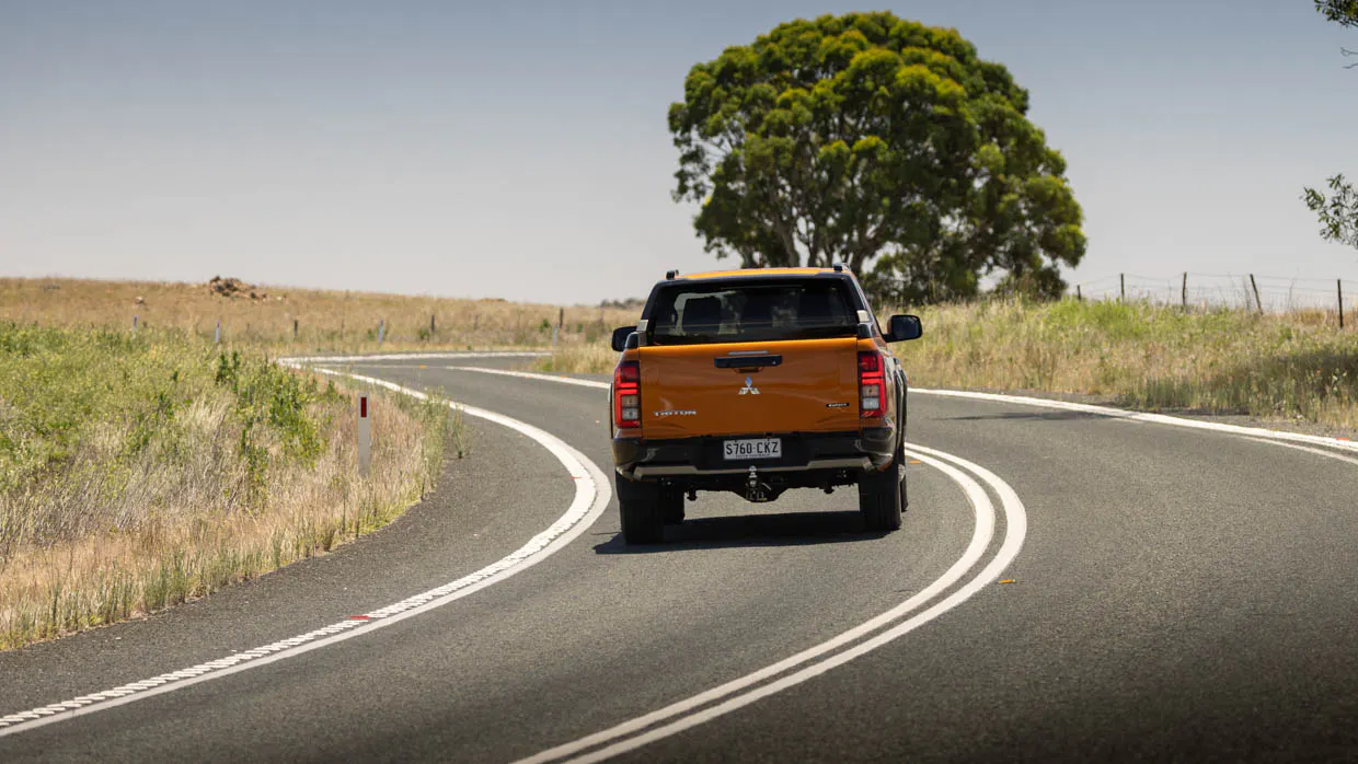 Mitsubishi Triton GSR 2024 driving rear 3