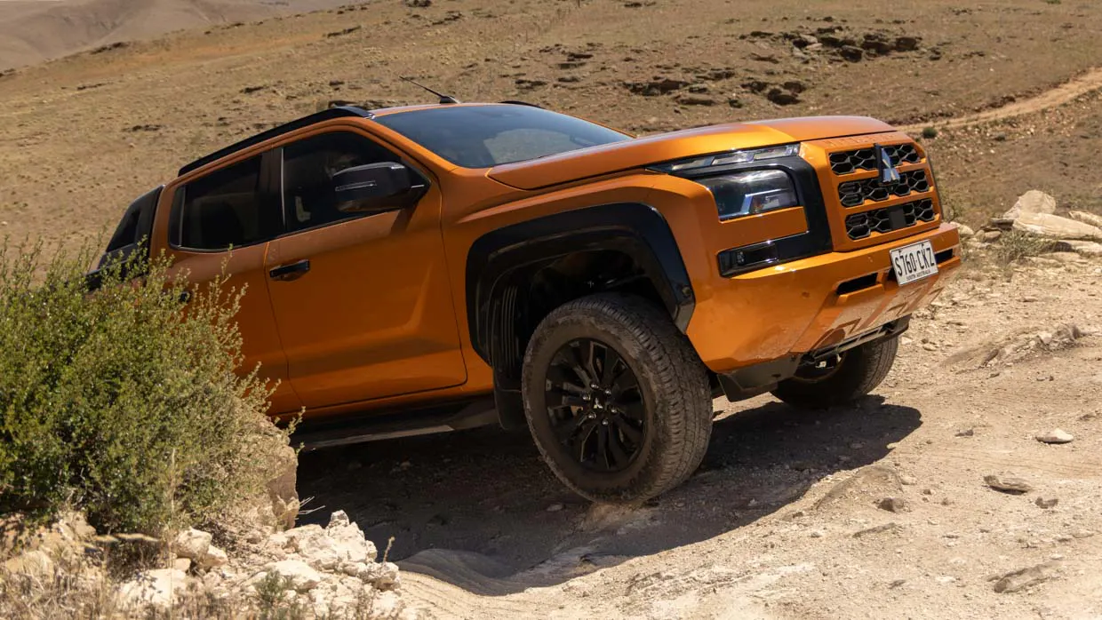 Mitsubishi Triton GSR 2024 driving front off road