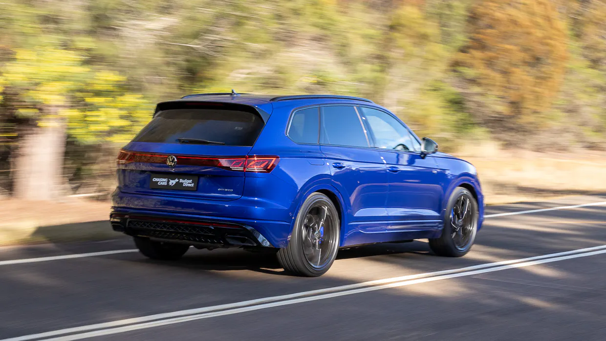 Volkswagen Touareg R 2024 driving rear 3