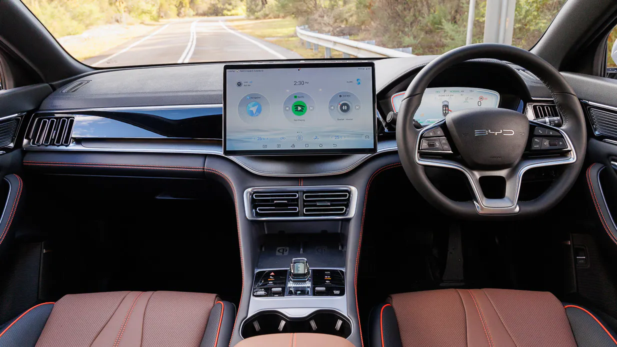 2024 BYD Sealion 6 interior front facing wide angle shot