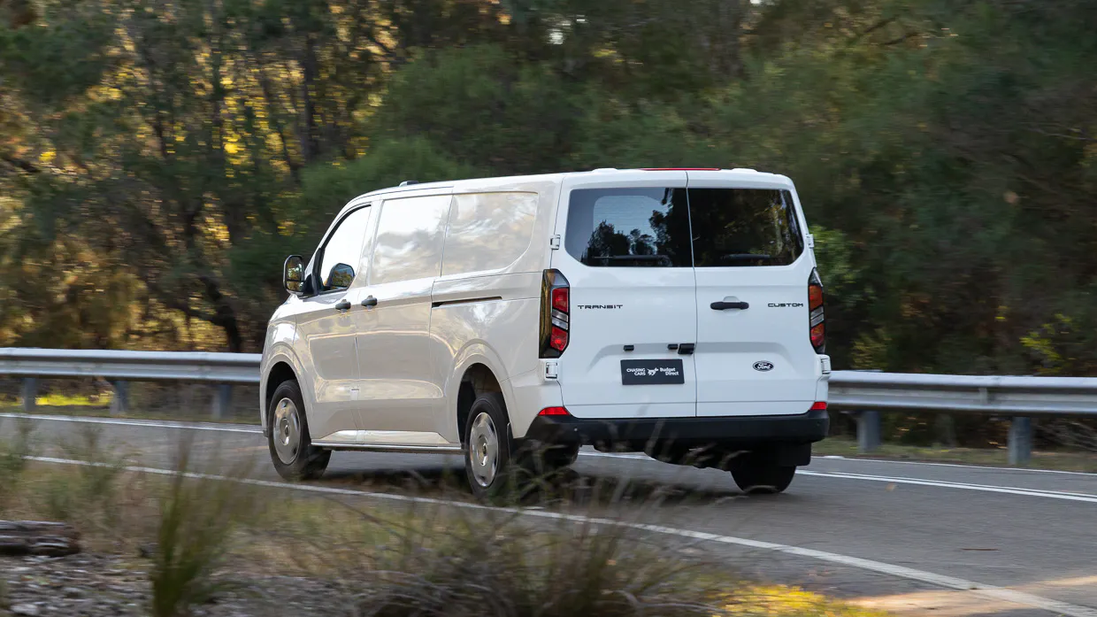 Ford Transit Custom Trend 2024 driving rear 3