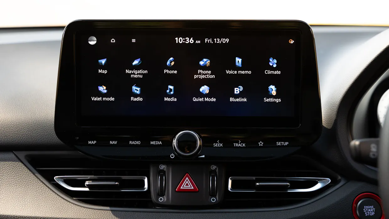 2024 Hyundai i30 N Line interior touchscreen