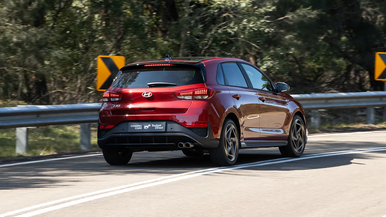 2024 Hyundai i30 N Line rear angle shot 1