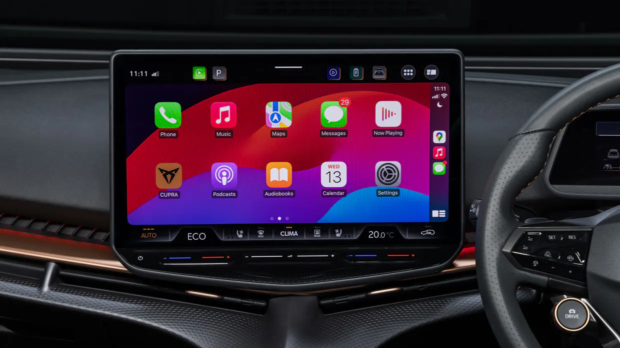 Cupra Tavascan 2025 interior screen