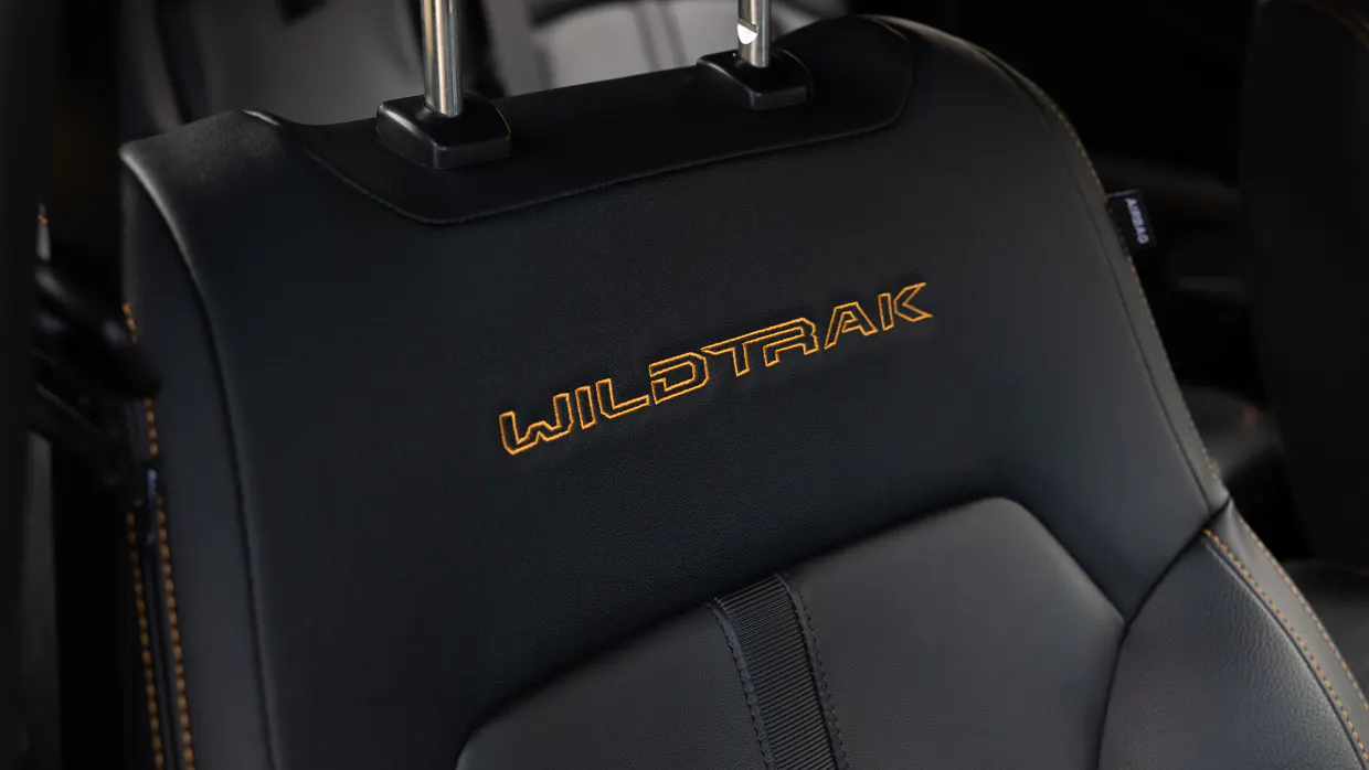 2024 Ford Ranger Wildtrak V6 interior Wildtrak seat logo