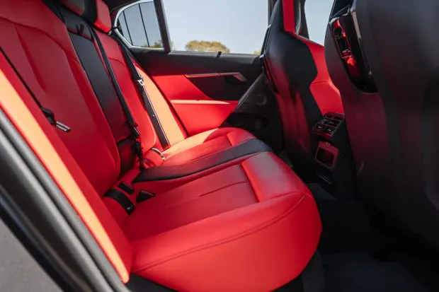 BMW M5 sedan 2025 interior back seats