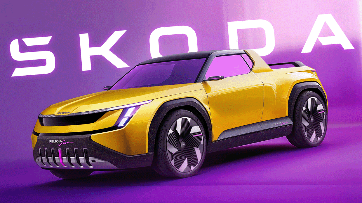 Wild new Skoda ute concept teased as a Czech-born all-electric rival to the Slate pickup and BYD Shark 6