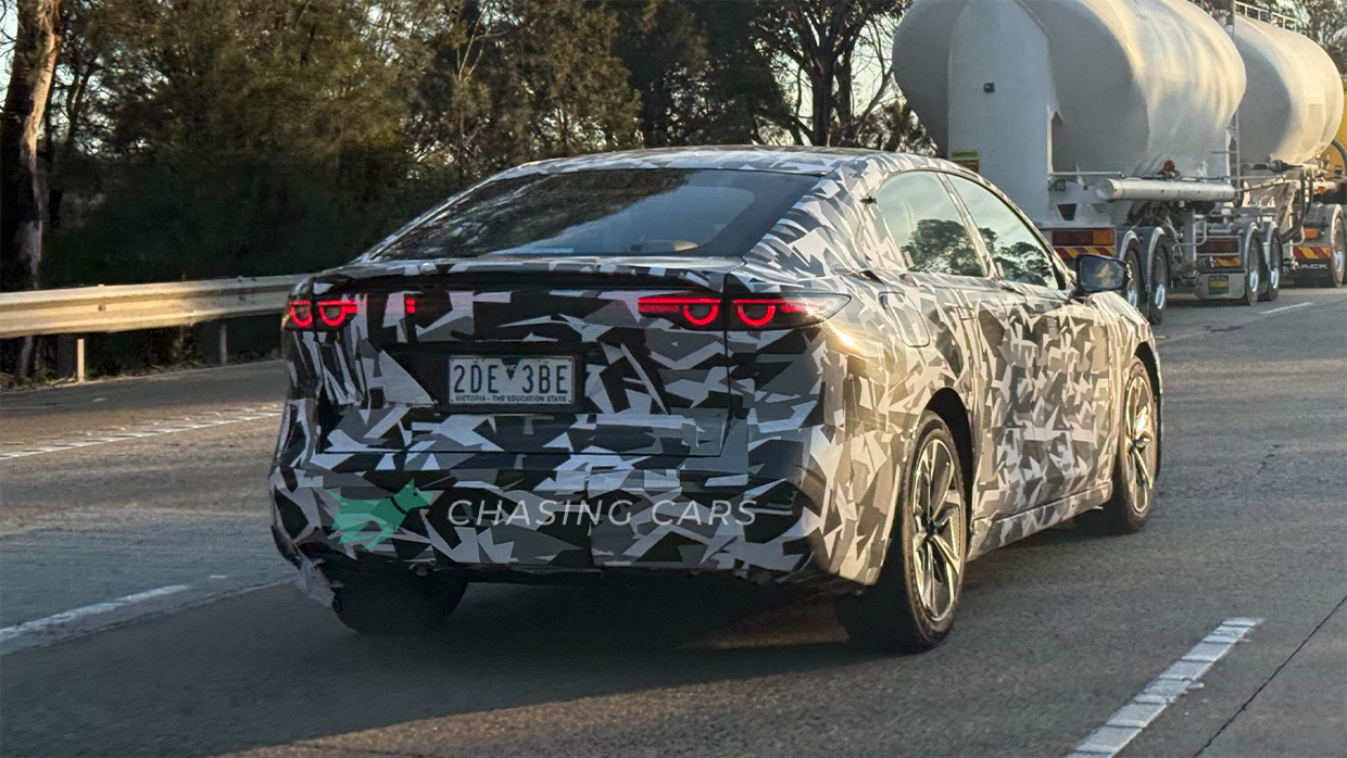 Mazda 6 EV sedan spied on Aussie roads – rival to Tesla Model 3 and BYD Seal expected here in 2026