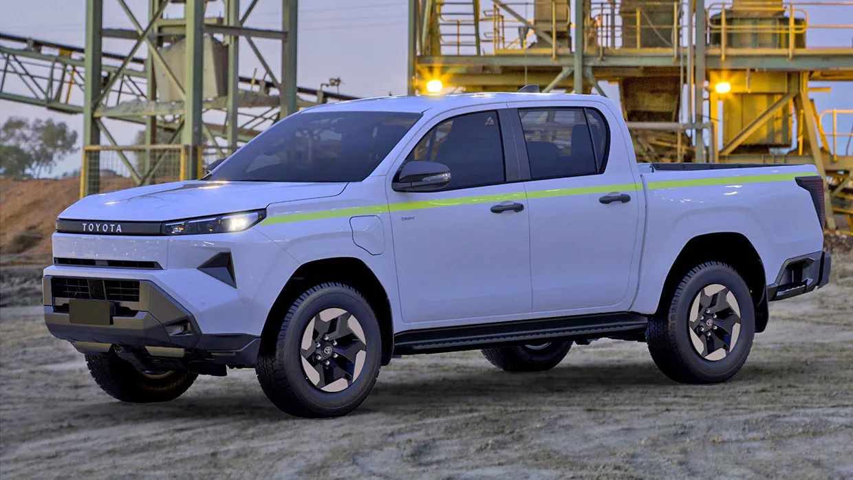 Toyota Hilux hybrid skipped in favour of battery-electric work truck, beating Isuzu D-Max and Mitsubishi Triton to Australia