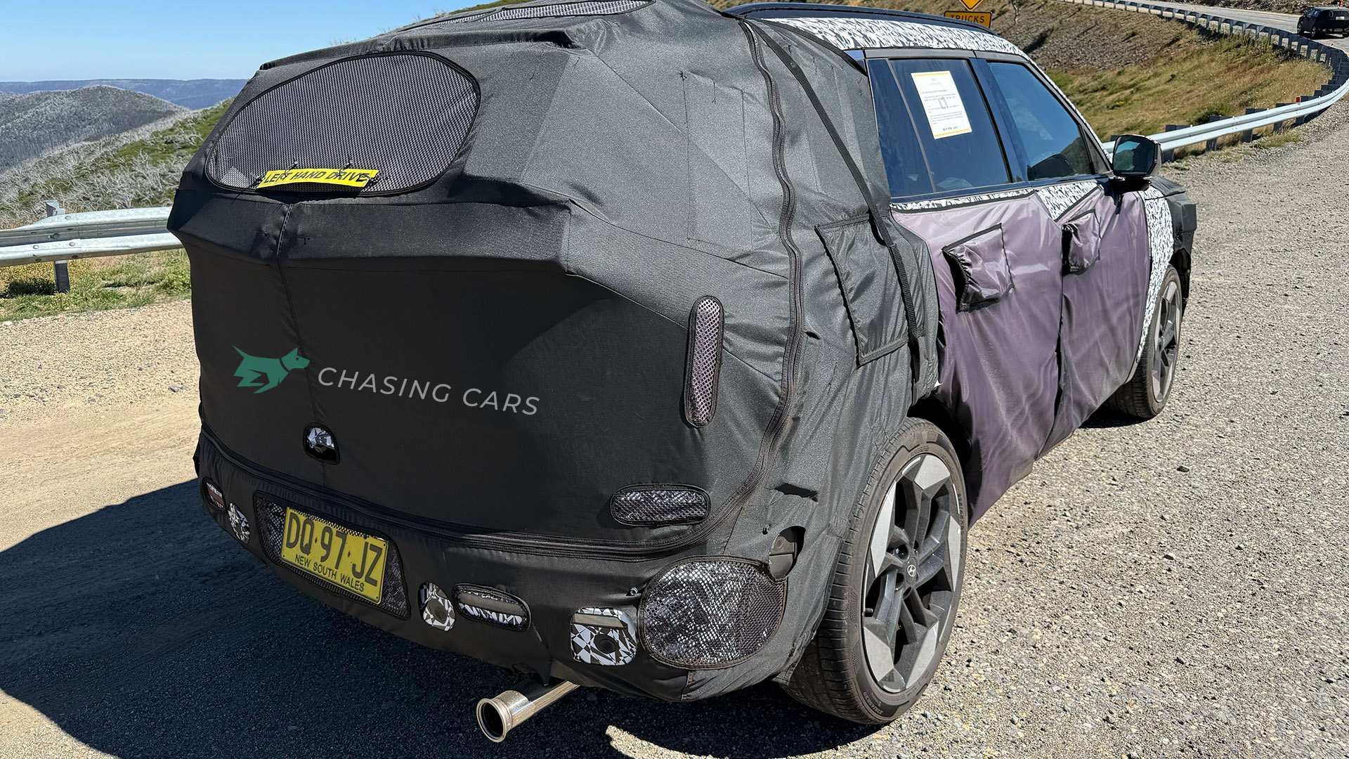 Tough new look for Hyundai Tucson 2027: Toyota RAV4 and BYD Sealion 6 rival spied testing in Australia